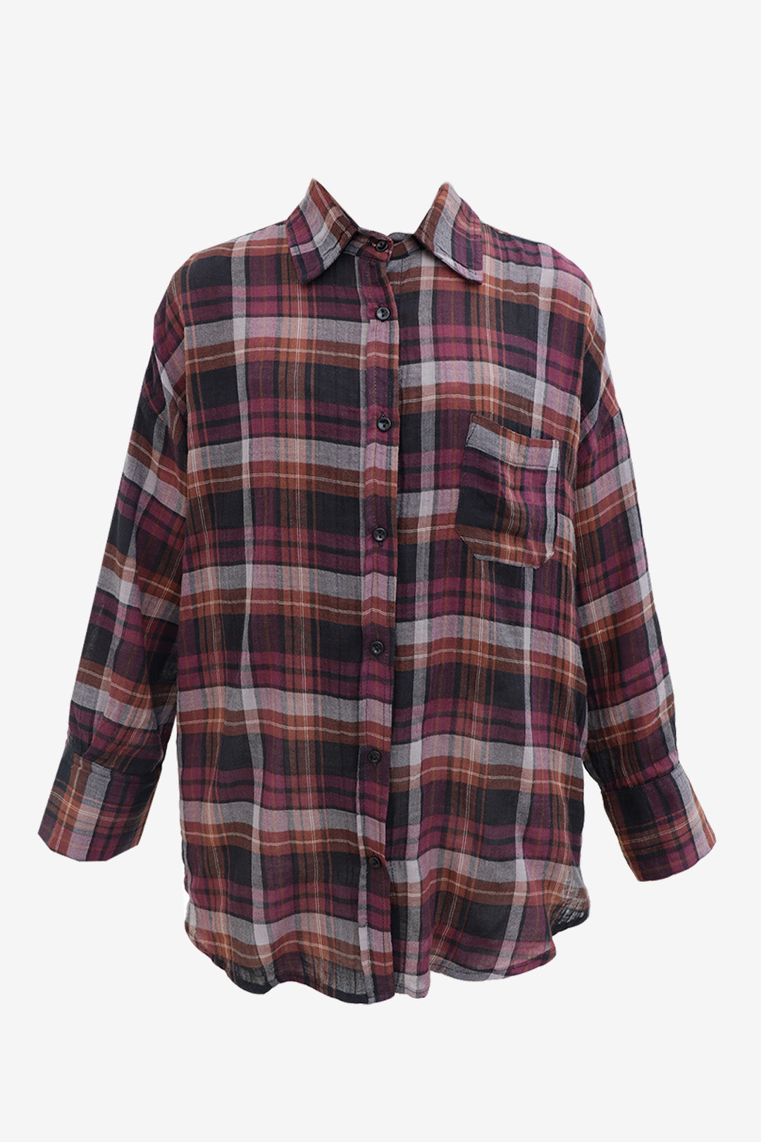 CAMISA MIDNIGHT ALGODÃO XADREZ BROWN