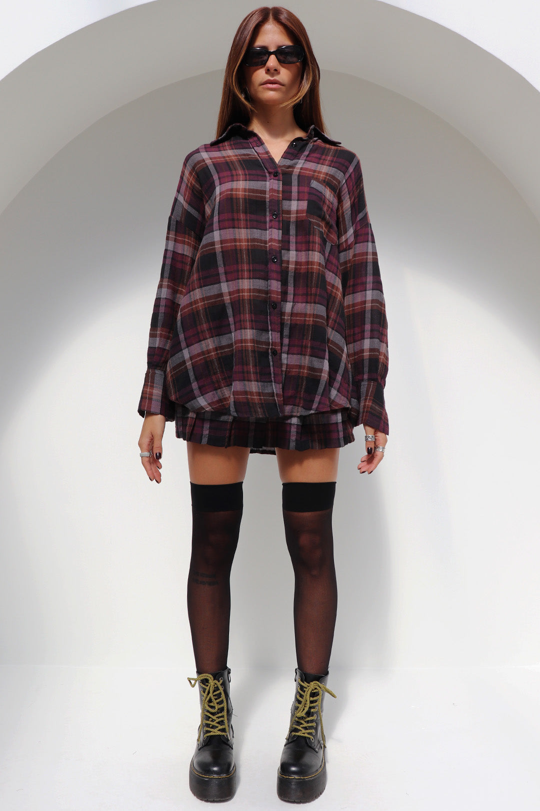 CAMISA MIDNIGHT ALGODÃO XADREZ BROWN