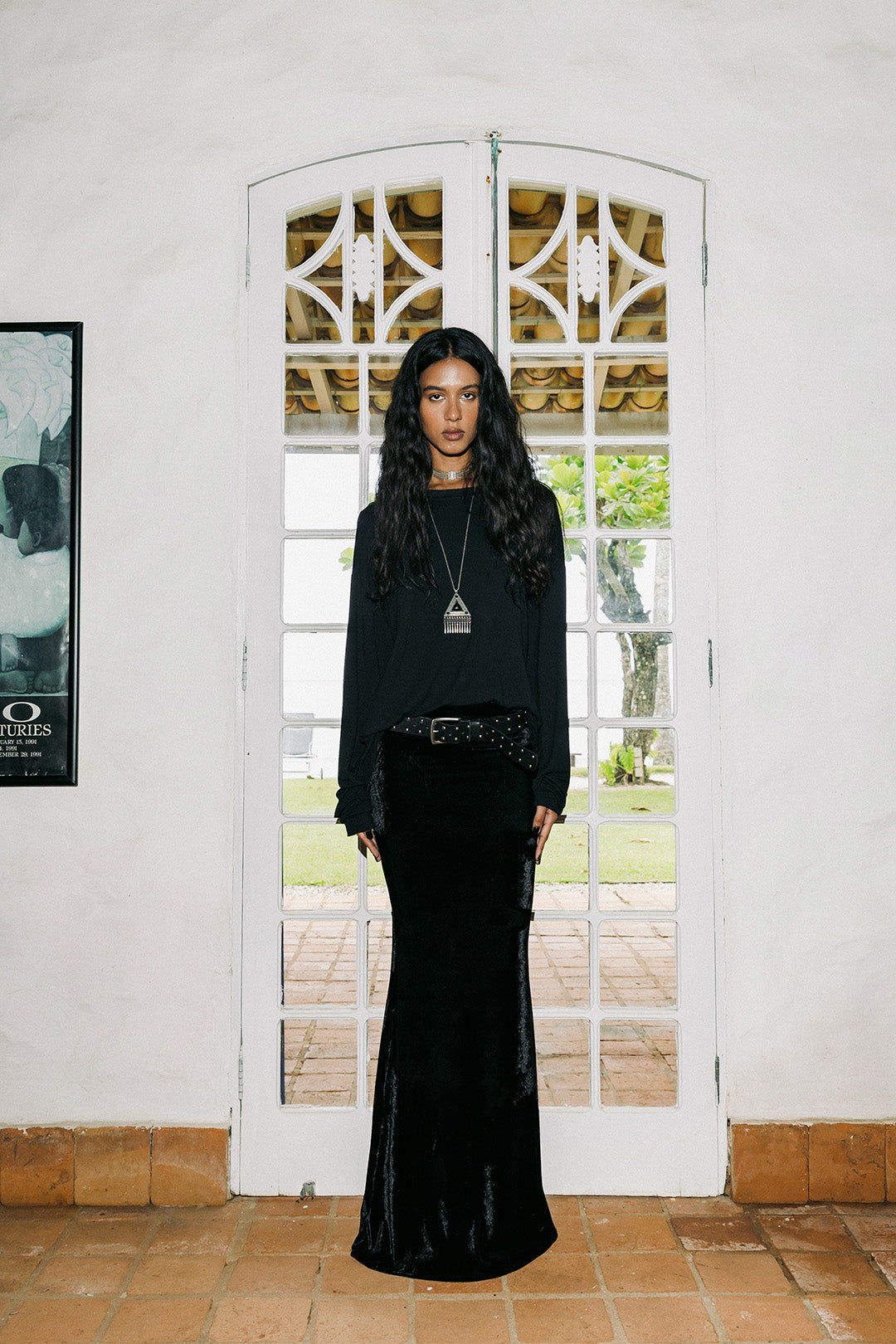 SAIA LONGA FULL MOON VELUDO BLACK