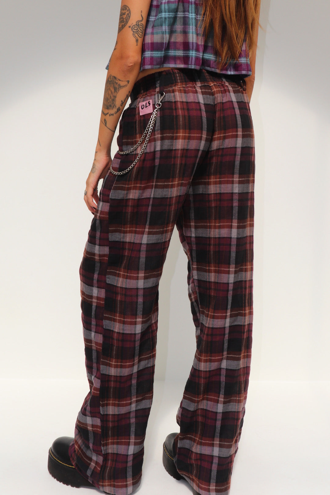 CALÇA MIDNIGHT ALGODÃO XADREZ BROWN