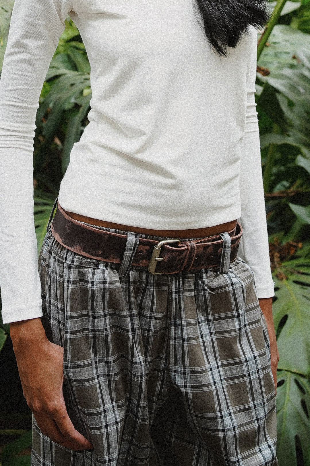 CINTO ESTONADO COURO BROWN