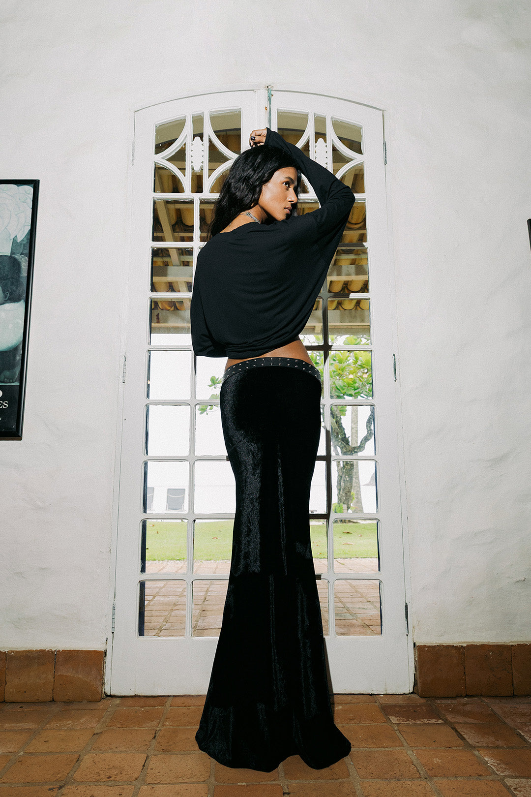 SAIA LONGA FULL MOON VELUDO BLACK