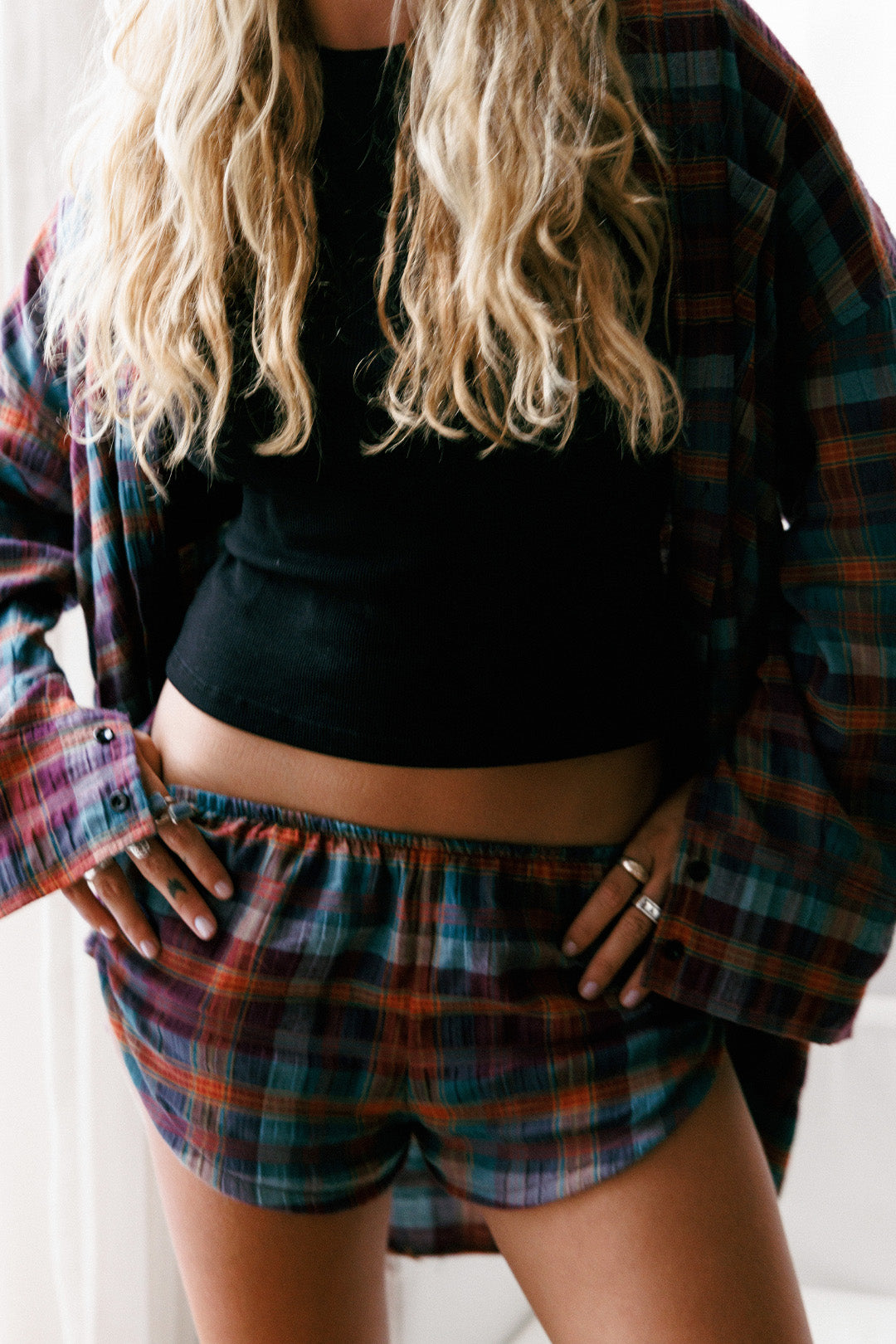 MINI SHORTS MIDNIGHT ALGODÃO GRAPE