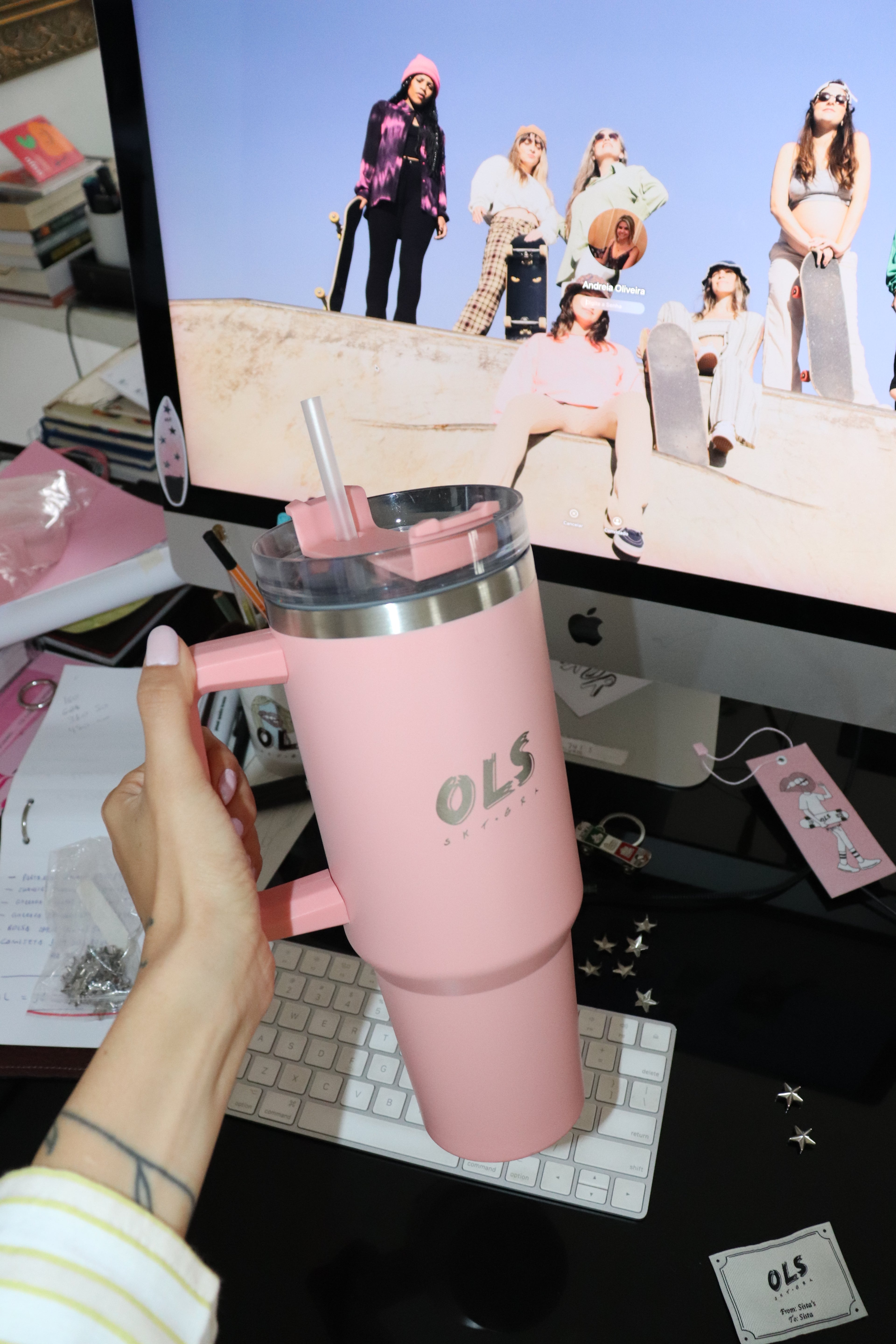 COPO TÉRMICO OLS PINK 1L