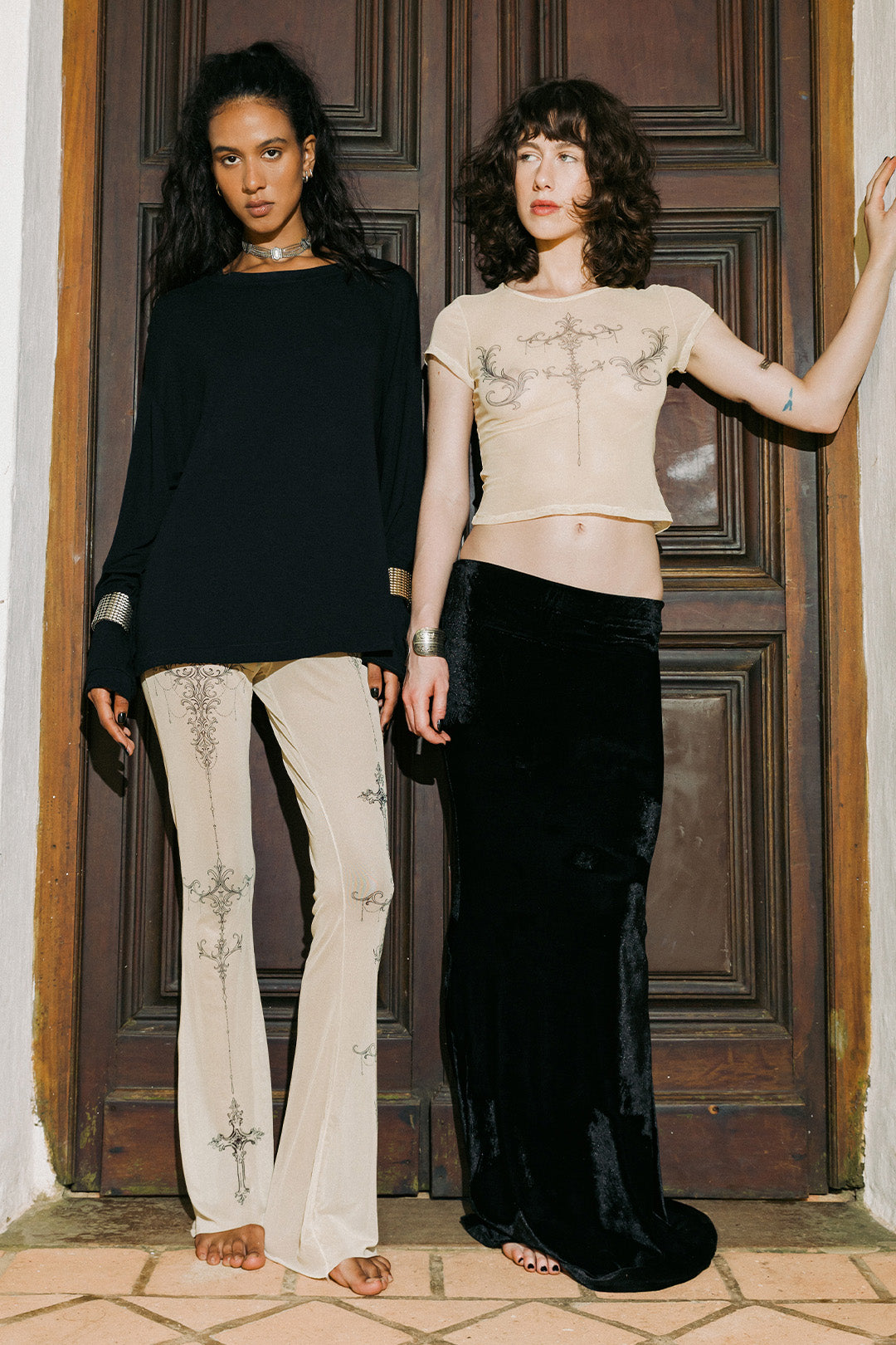 CAMISETA SAINT BABY LOOK TULE ESTAMPADO