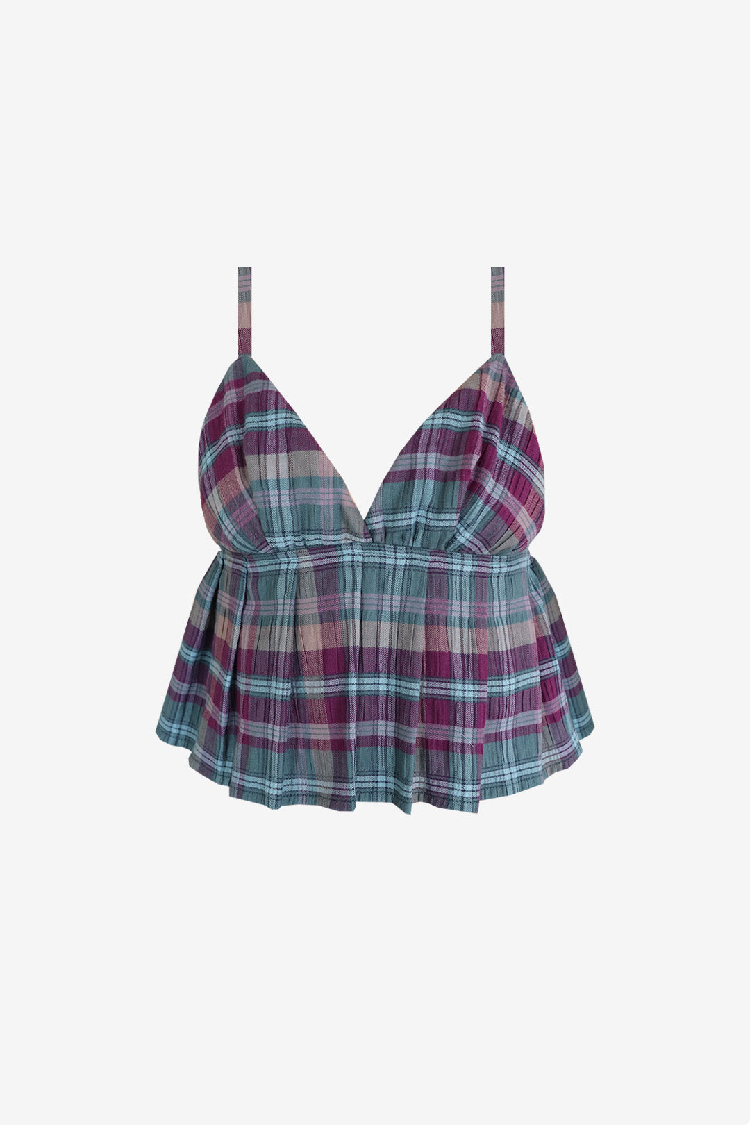 TOP SOLARIA ALGODÃO XADREZ