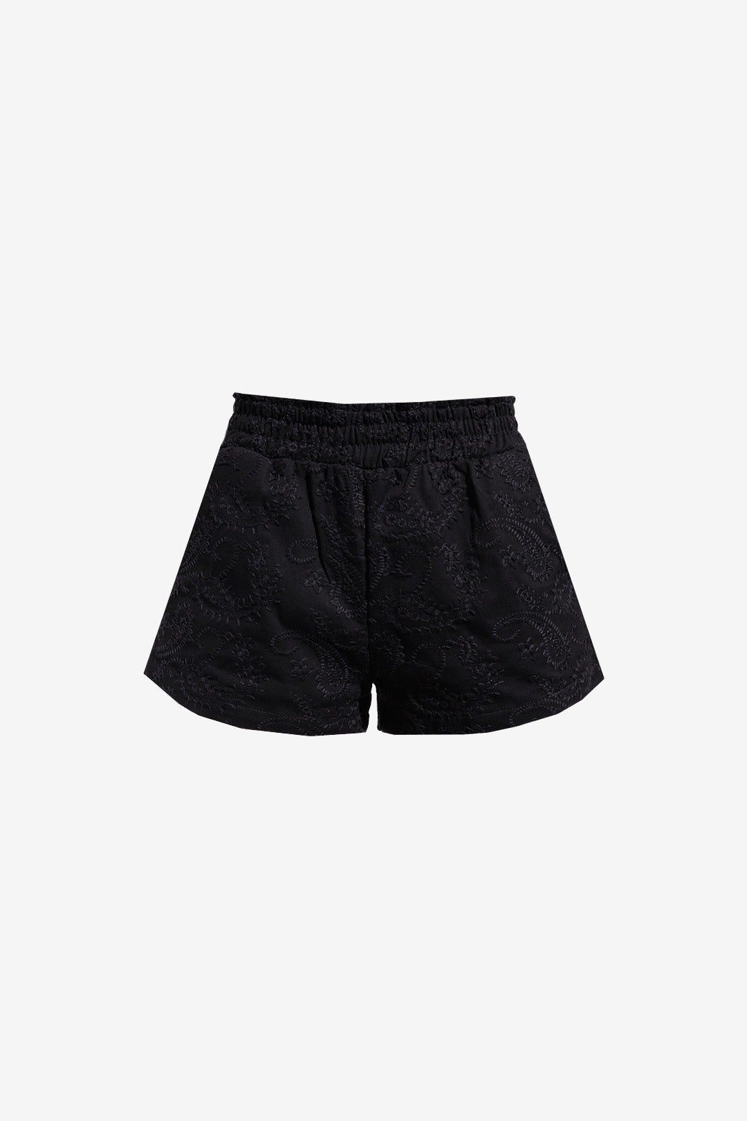 SHORTS FOXY SARJA BORDADA CASHMERE BLACK
