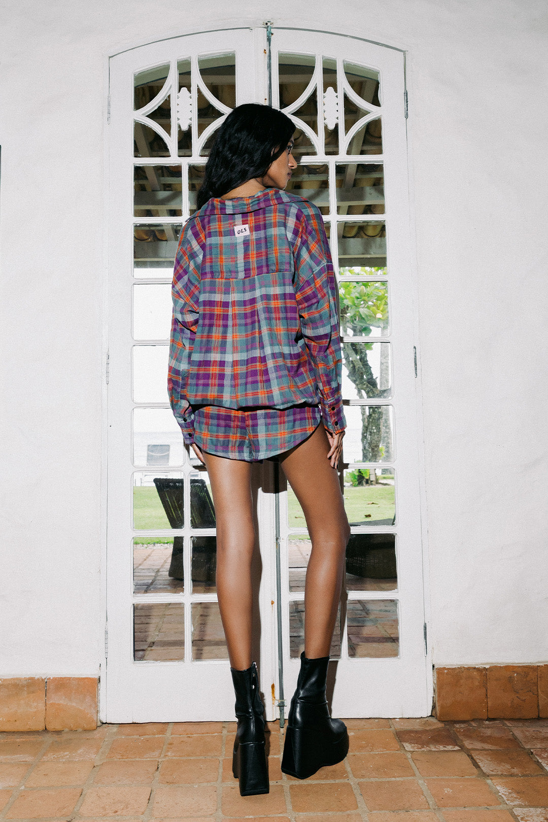 MINI SHORTS MIDNIGHT ALGODÃO GRAPE