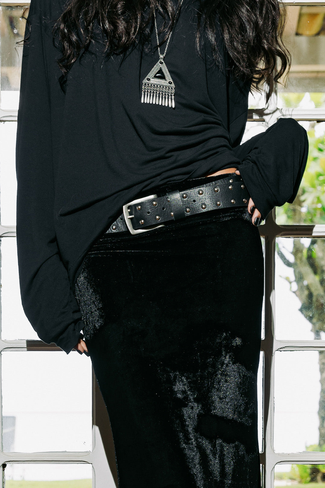 CINTO RIOT COURO TAXAS BLACK