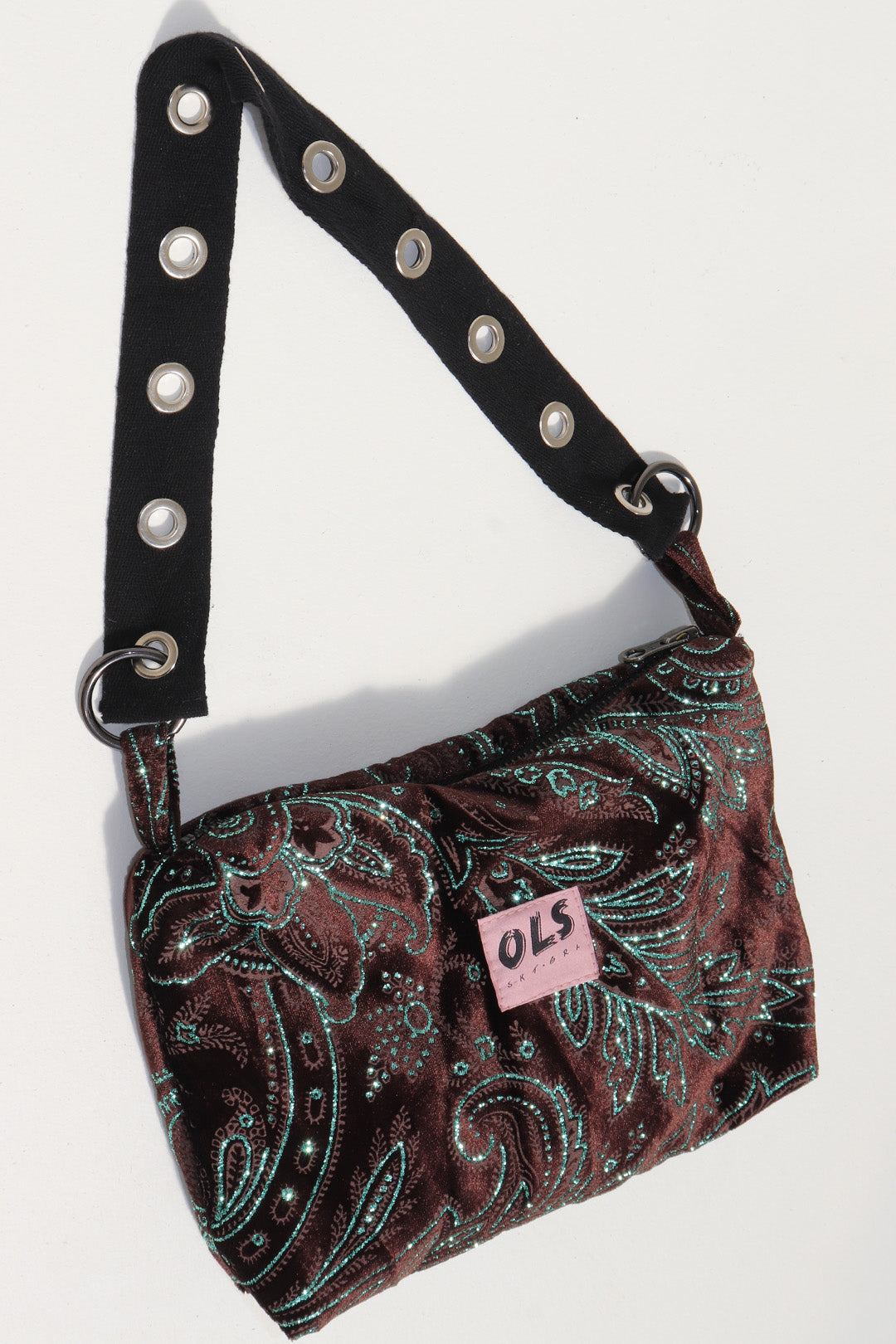 BOLSA HAZE VELUDO ESTAMPADO BROWN