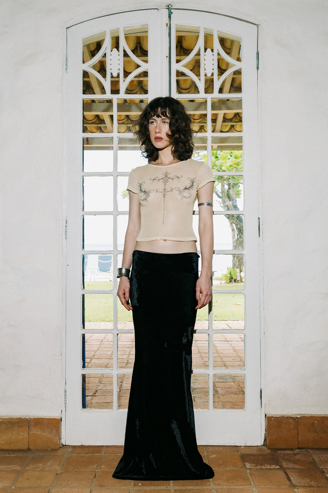 SAIA LONGA FULL MOON VELUDO BLACK