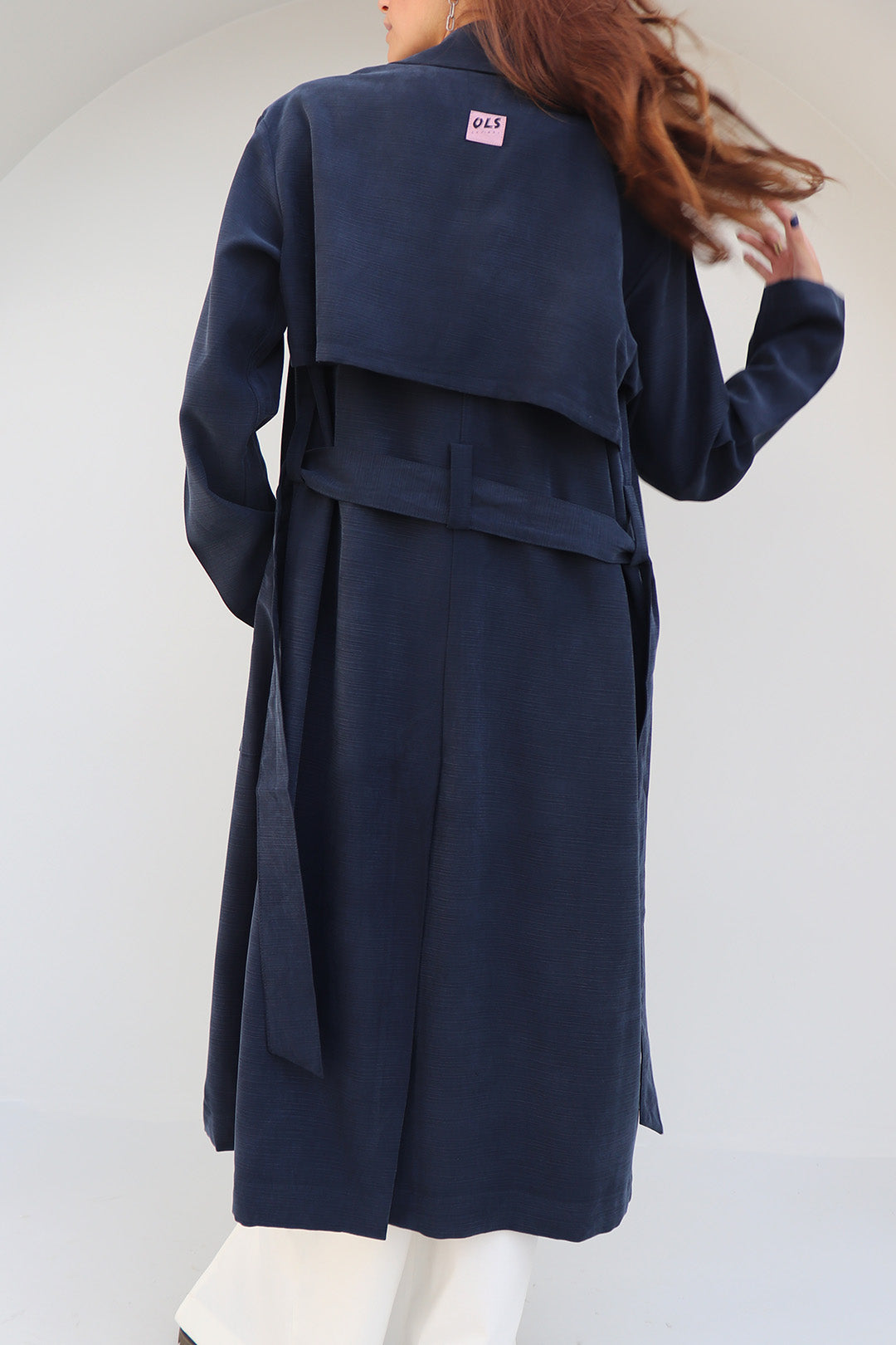 TRENCH COAT SERENITY ALGODÃO BLUE