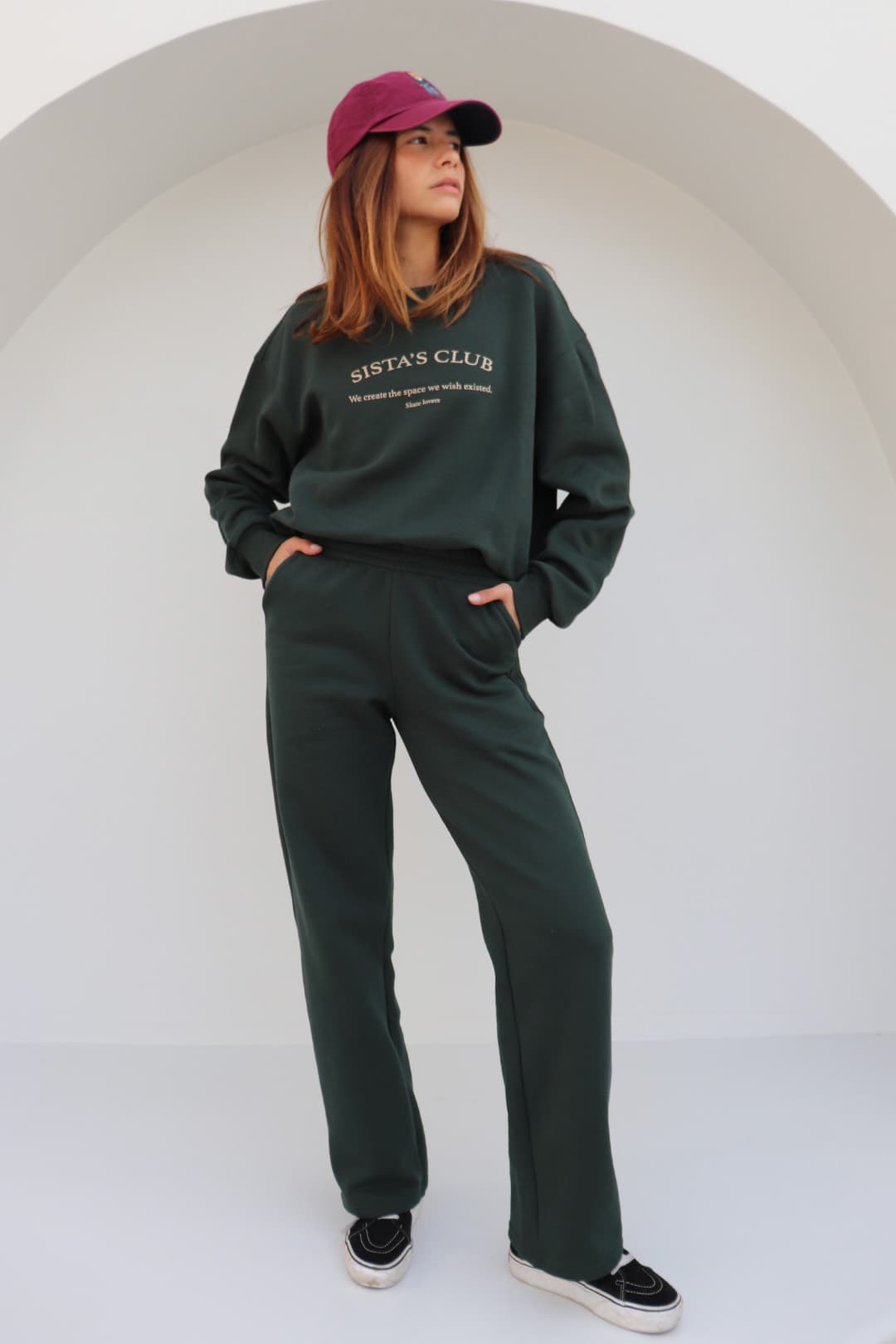 BLUSA SISTA’s CLUB MOLETOM CROPPED GREEN