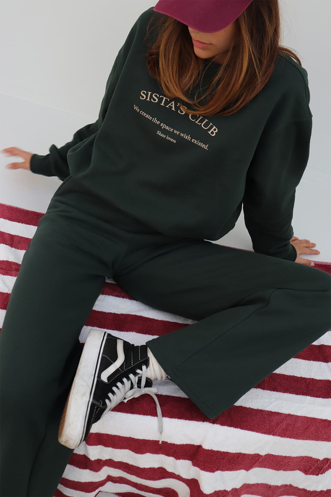 BLUSA SISTA’s CLUB MOLETOM CROPPED GREEN