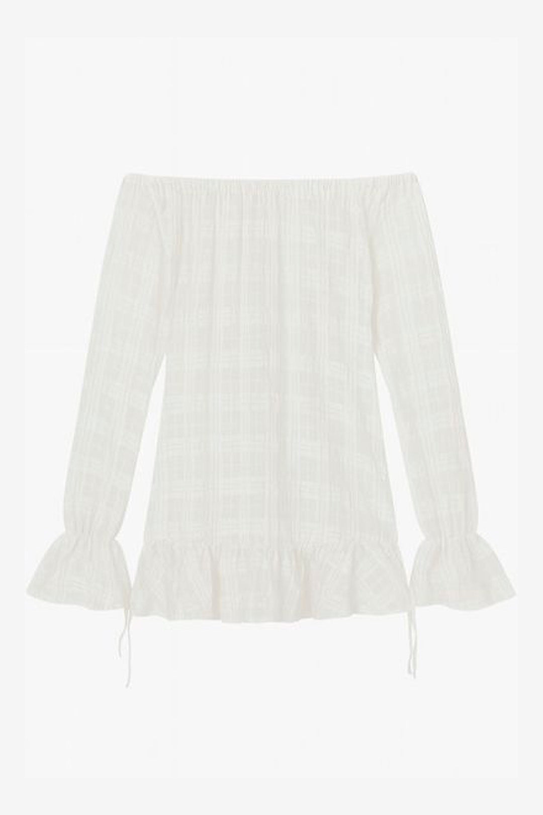 VESTIDO VOIL CHESS COM FORRO OFF WHITE