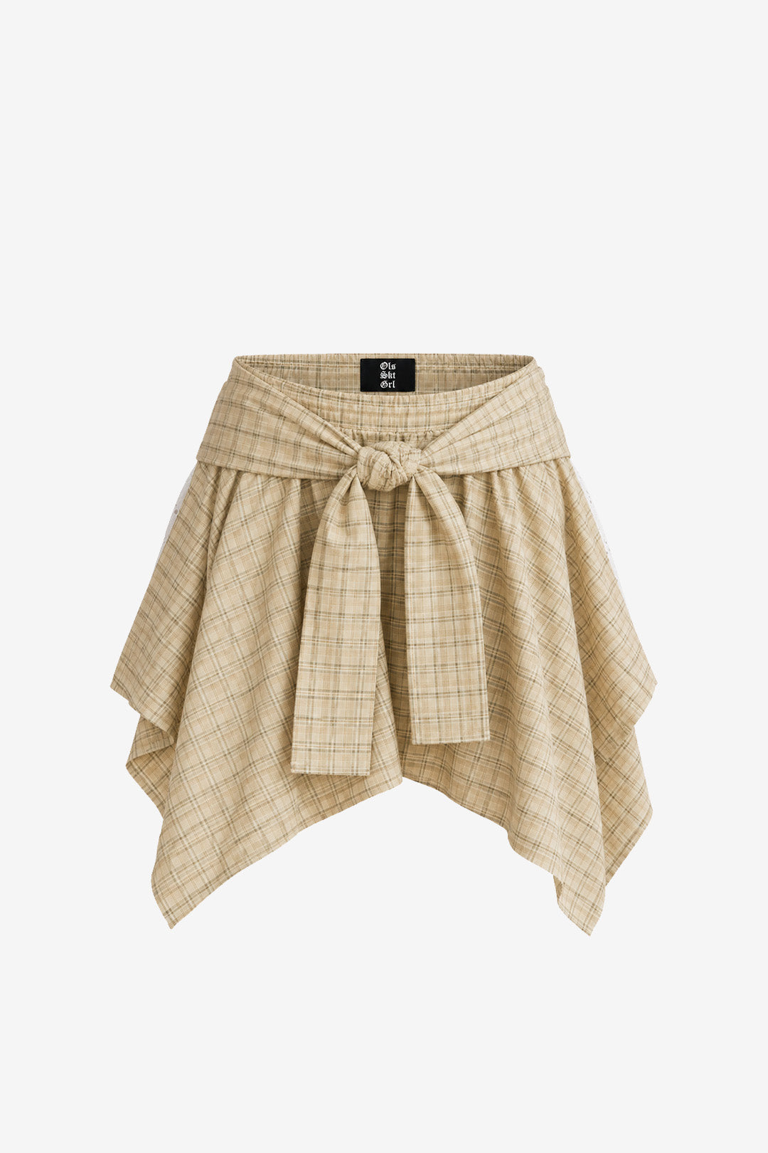 SAIA SHORTS BRUSH TARTAN XADREZ BUTTER