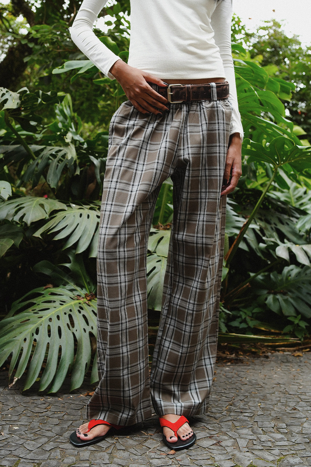 CALÇA MIDNIGHT ALGODÃO XADREZ MILITAR