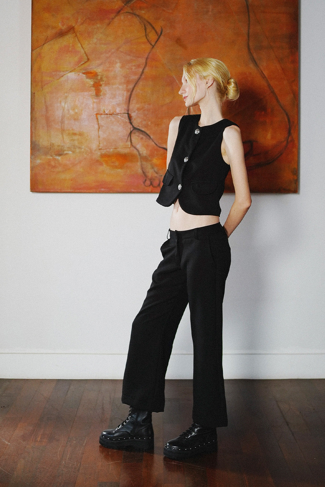 CALÇA GABRIELLE ALFAIATARIA BLACK