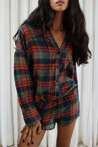 MINI SHORTS MIDNIGHT ALGODÃO GREEN