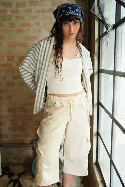 KIMONO LIGHT NORDIC RISCA PEDRARIA OFF WHITE