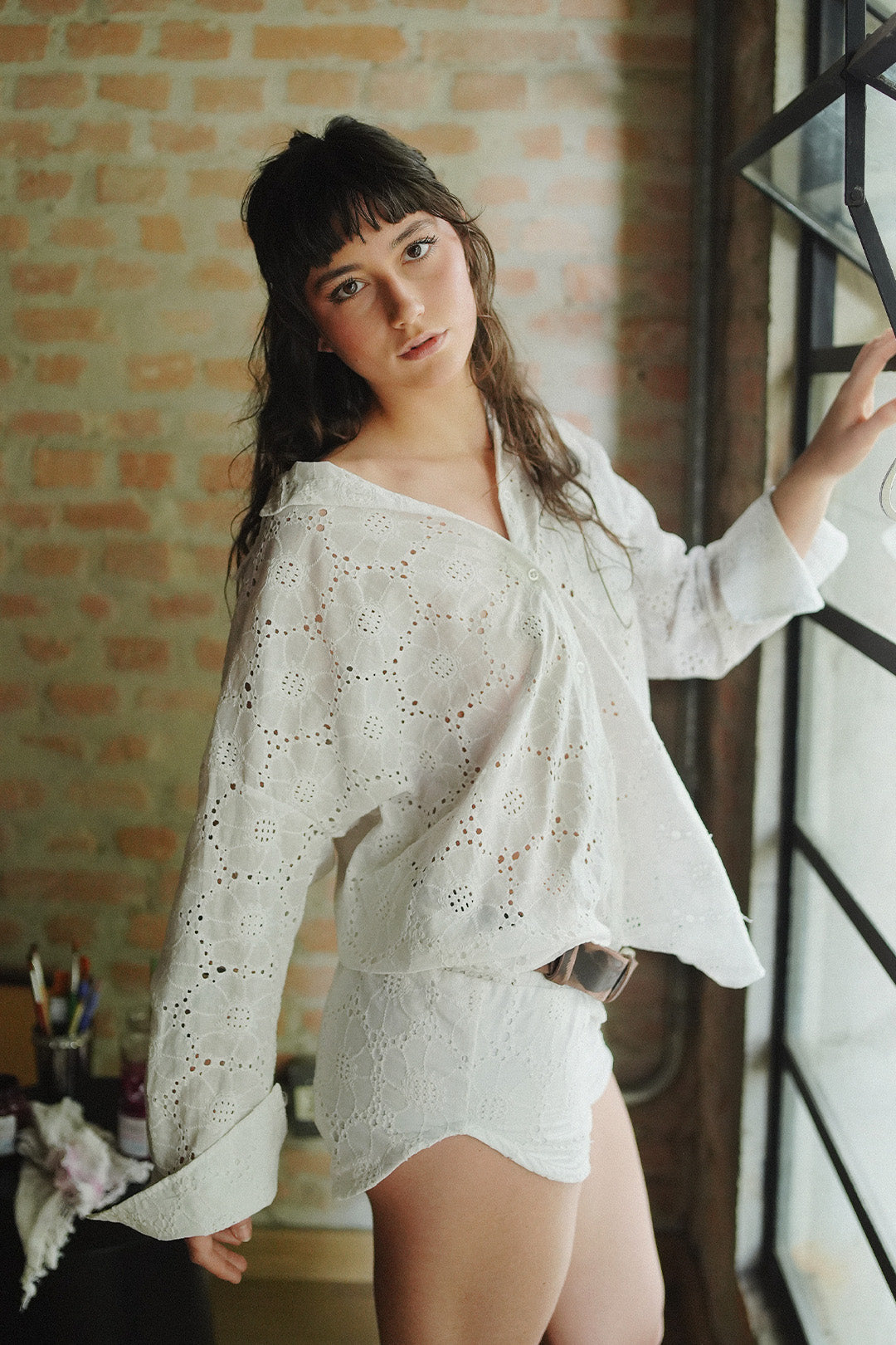CAMISA MOM’S GARDEN LAISE FLORAL WHITE