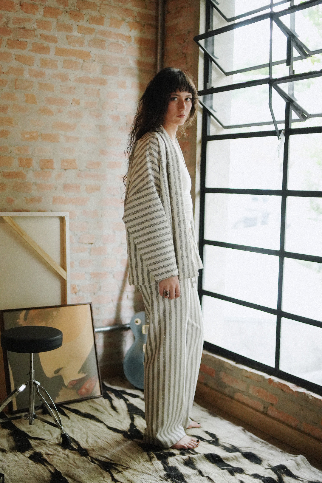 KIMONO LIGHT NORDIC RISCA PEDRARIA OFF WHITE