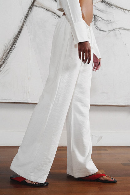 CALÇA SENSUALITÉ VISCOSE OFF WHITE