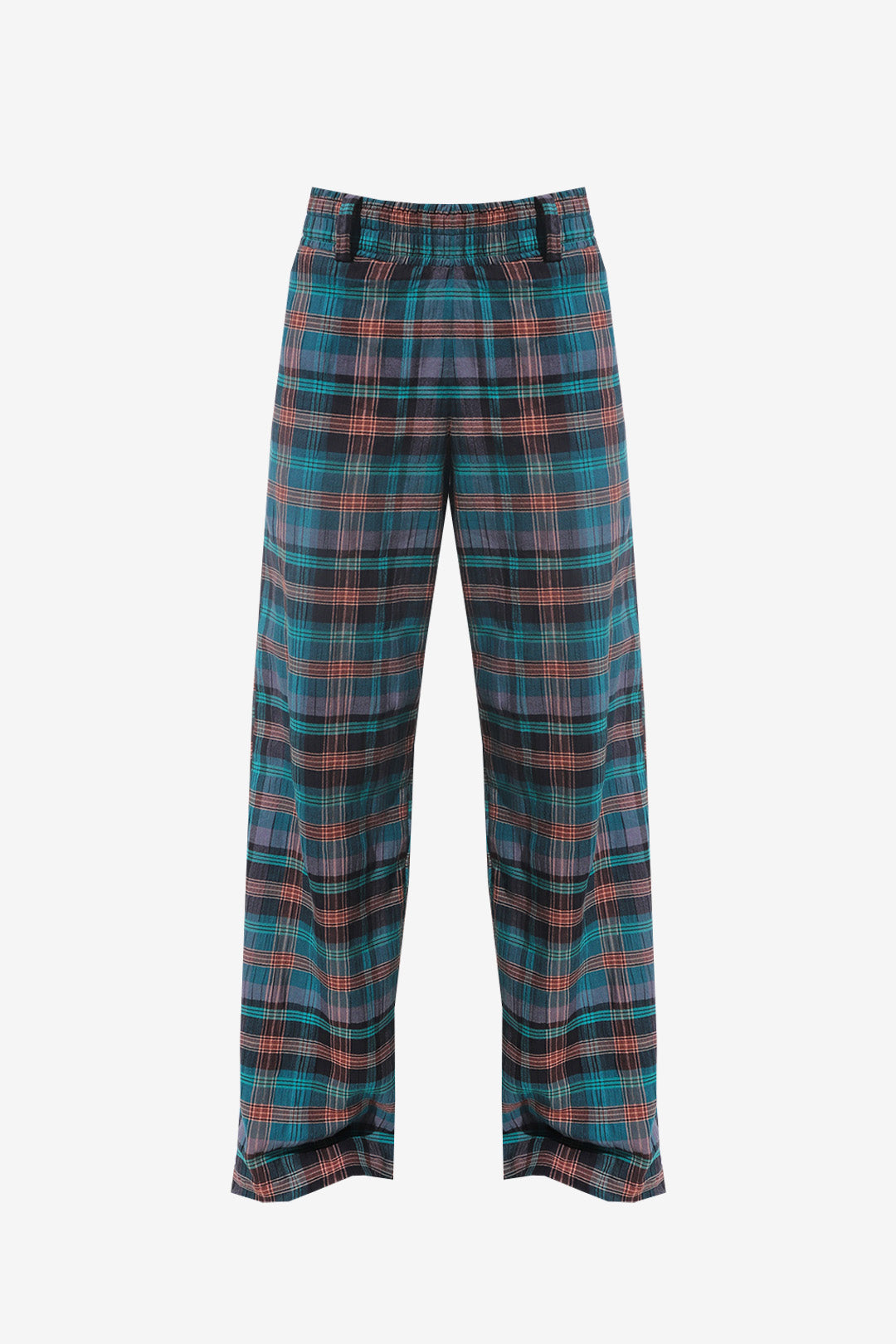CALÇA MIDNIGHT ALGODÃO XADREZ BLUE
