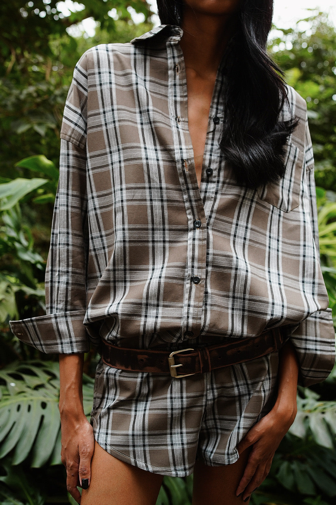 CAMISA MIDNIGHT ALGODÃO XADREZ MILITAR