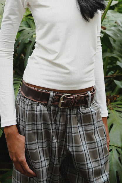 CINTO ESTONADO COURO BROWN