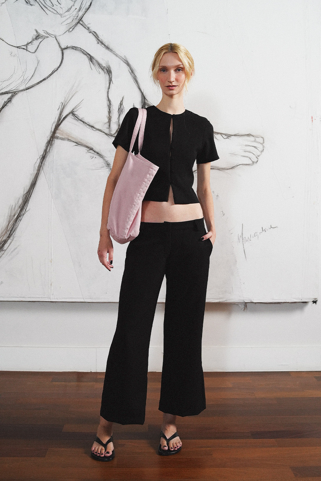 BLUSA ANNE ALFAIATARIA BLACK