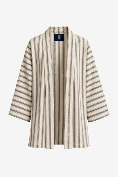 KIMONO LIGHT NORDIC RISCA PEDRARIA OFF WHITE