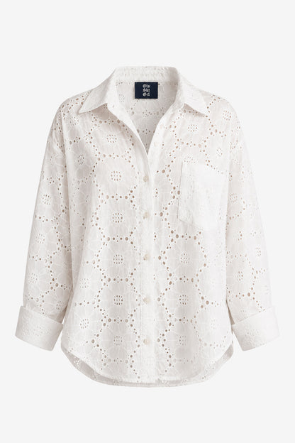 CAMISA MOM’S GARDEN LAISE FLORAL WHITE