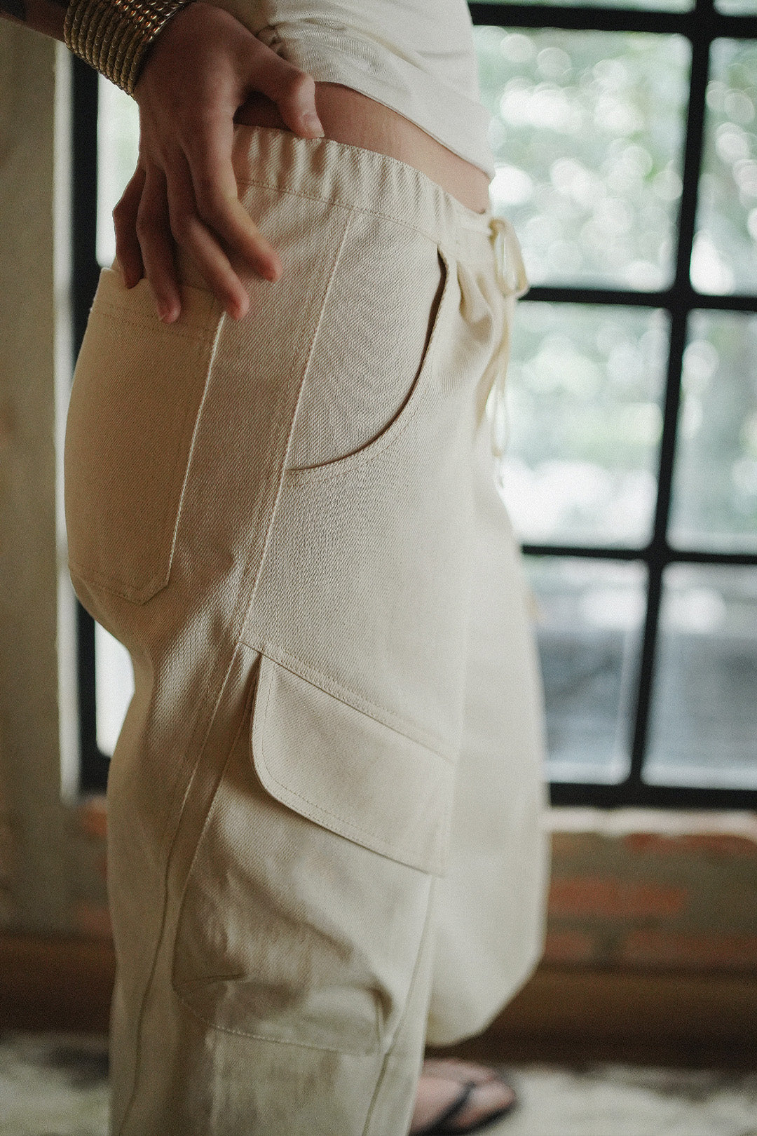 BERMUDA ATELIER SARJA OFF WHITE