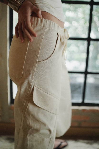 BERMUDA ATELIER SARJA OFF WHITE