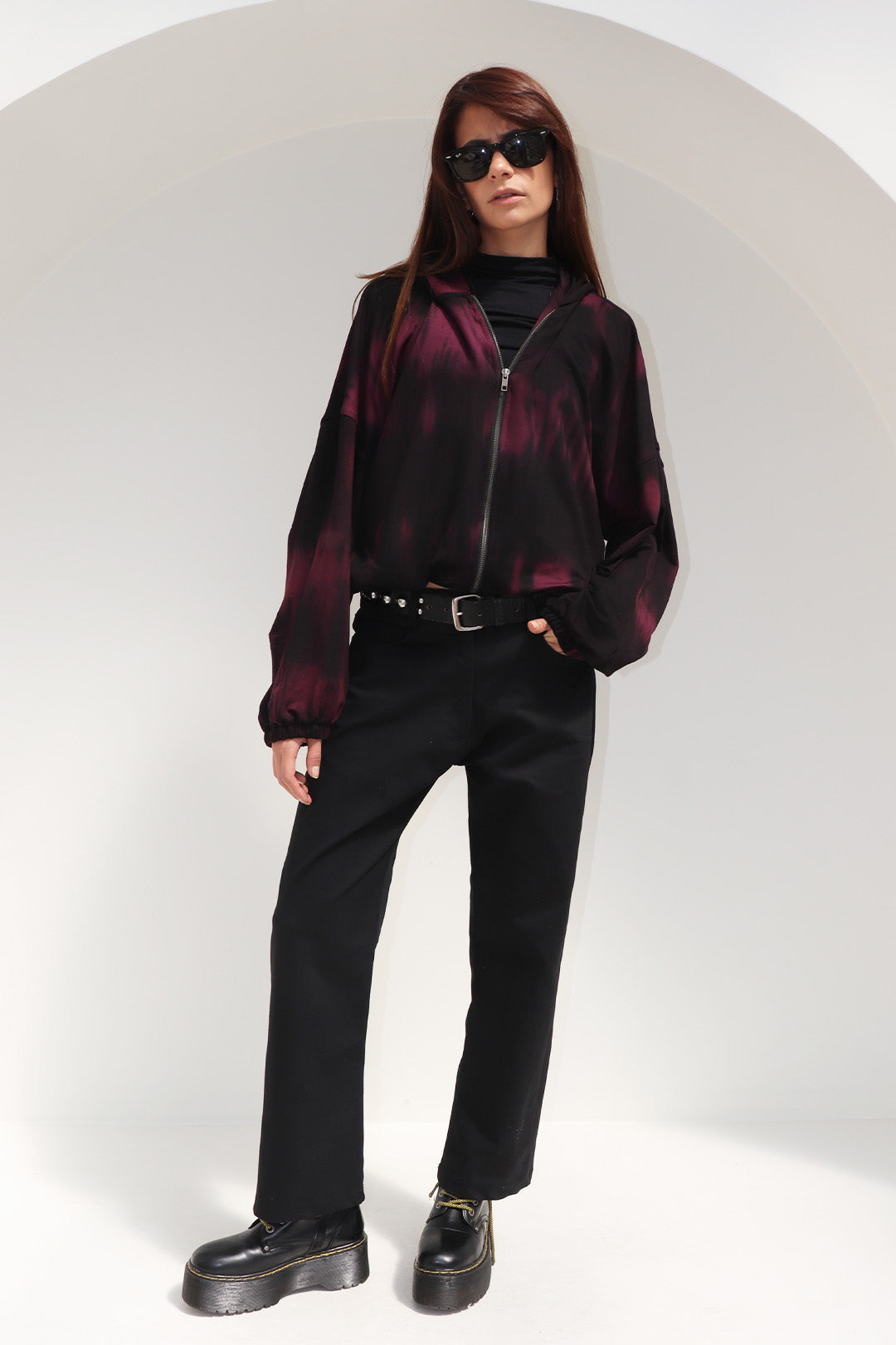 MOLETOM MYSTICAL TIE-DYE MARSALA