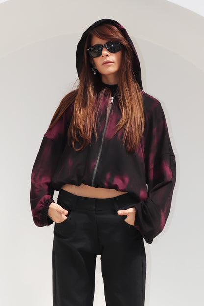 MOLETOM MYSTICAL TIE-DYE MARSALA