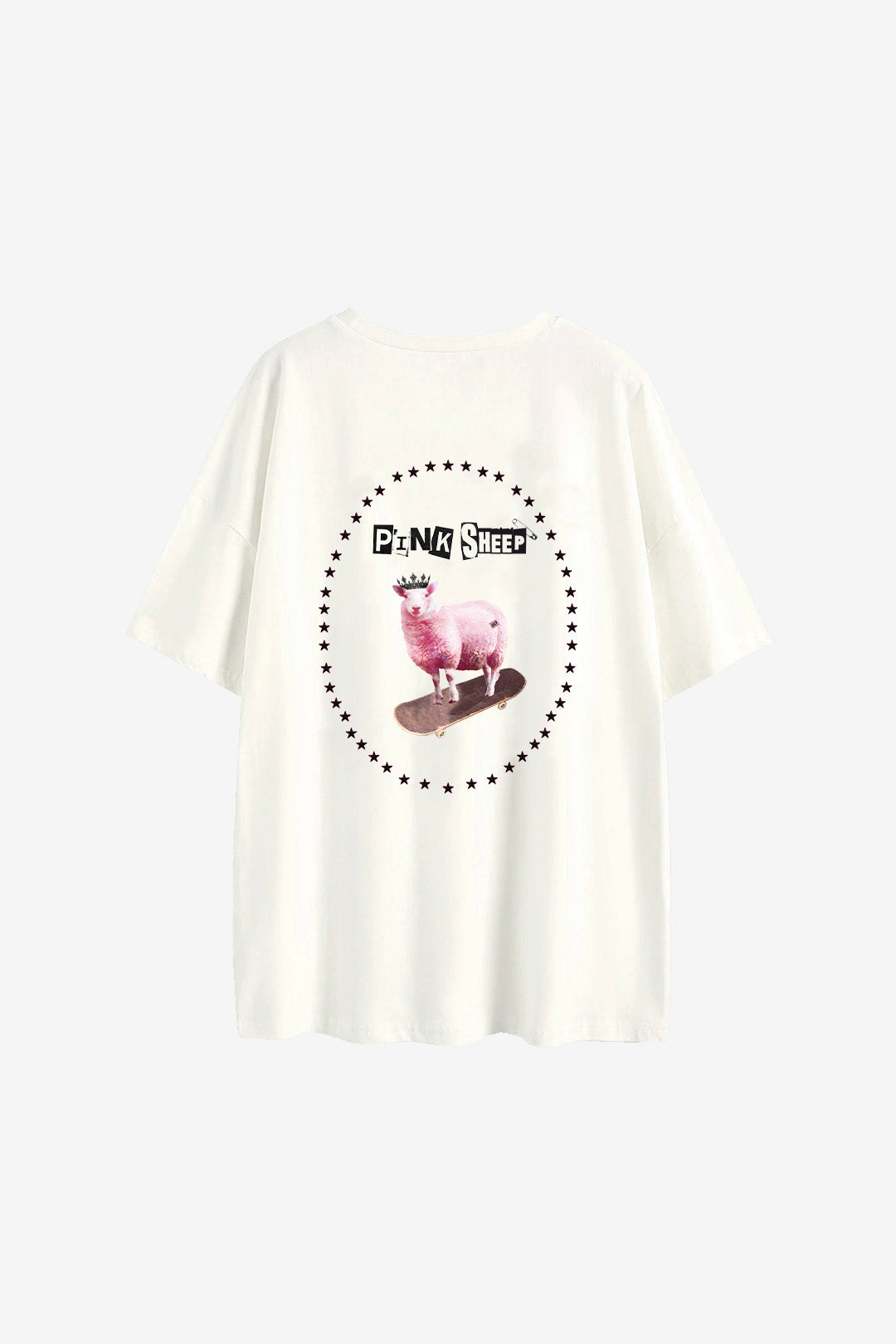 CAMISETA PINK SHEEP ALGODÃO WHITE