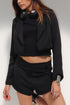 BLAZER CROPPED MEETING ALFAIATARIA BLACK