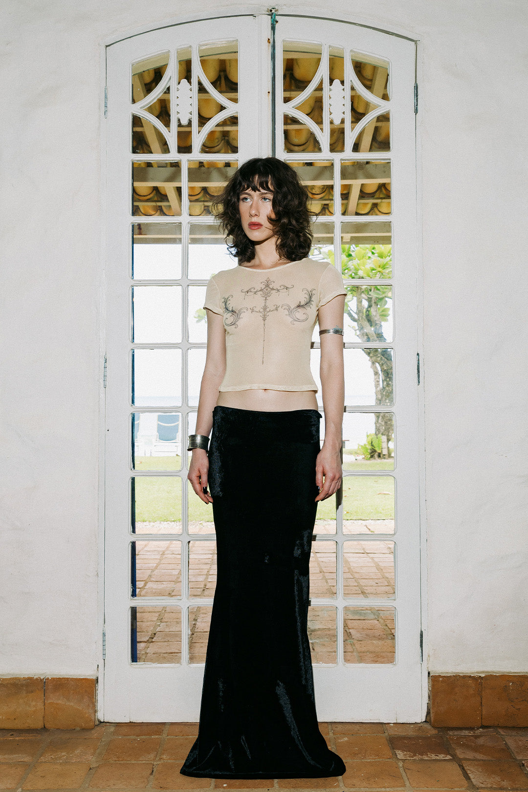 CAMISETA SAINT BABY LOOK TULE ESTAMPADO PRÉ-VENDA ENVIO A PARTIR DE 19/12