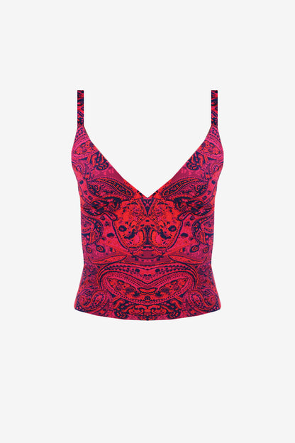 TOP CHER MALHA ESTAMPADA PINK