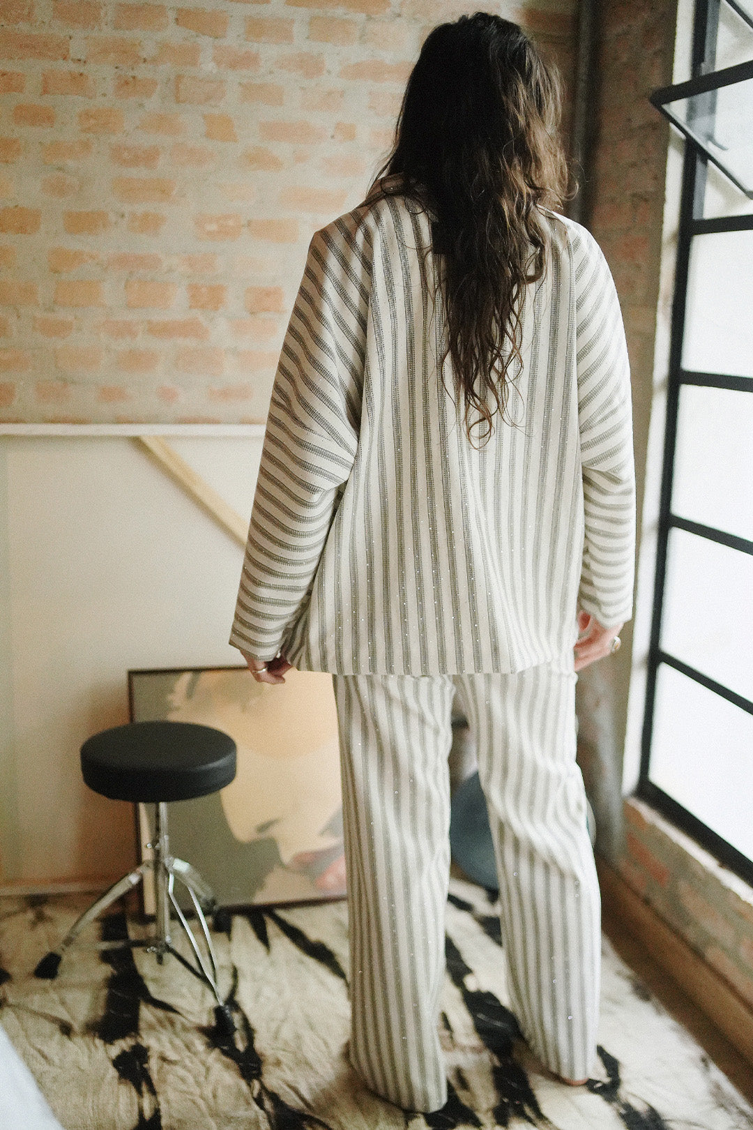KIMONO LIGHT NORDIC RISCA PEDRARIA OFF WHITE