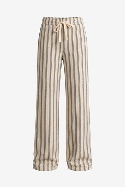 CALÇA LIGHT NORDIC RISCA PEDRARIA OFF WHITE