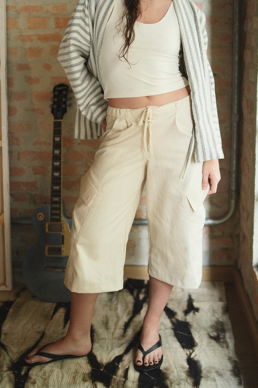 BERMUDA ATELIER SARJA OFF WHITE