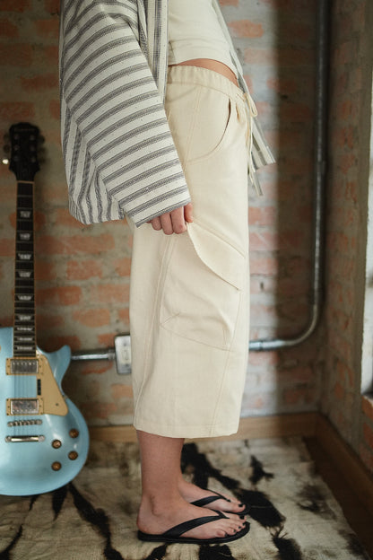 BERMUDA ATELIER SARJA OFF WHITE