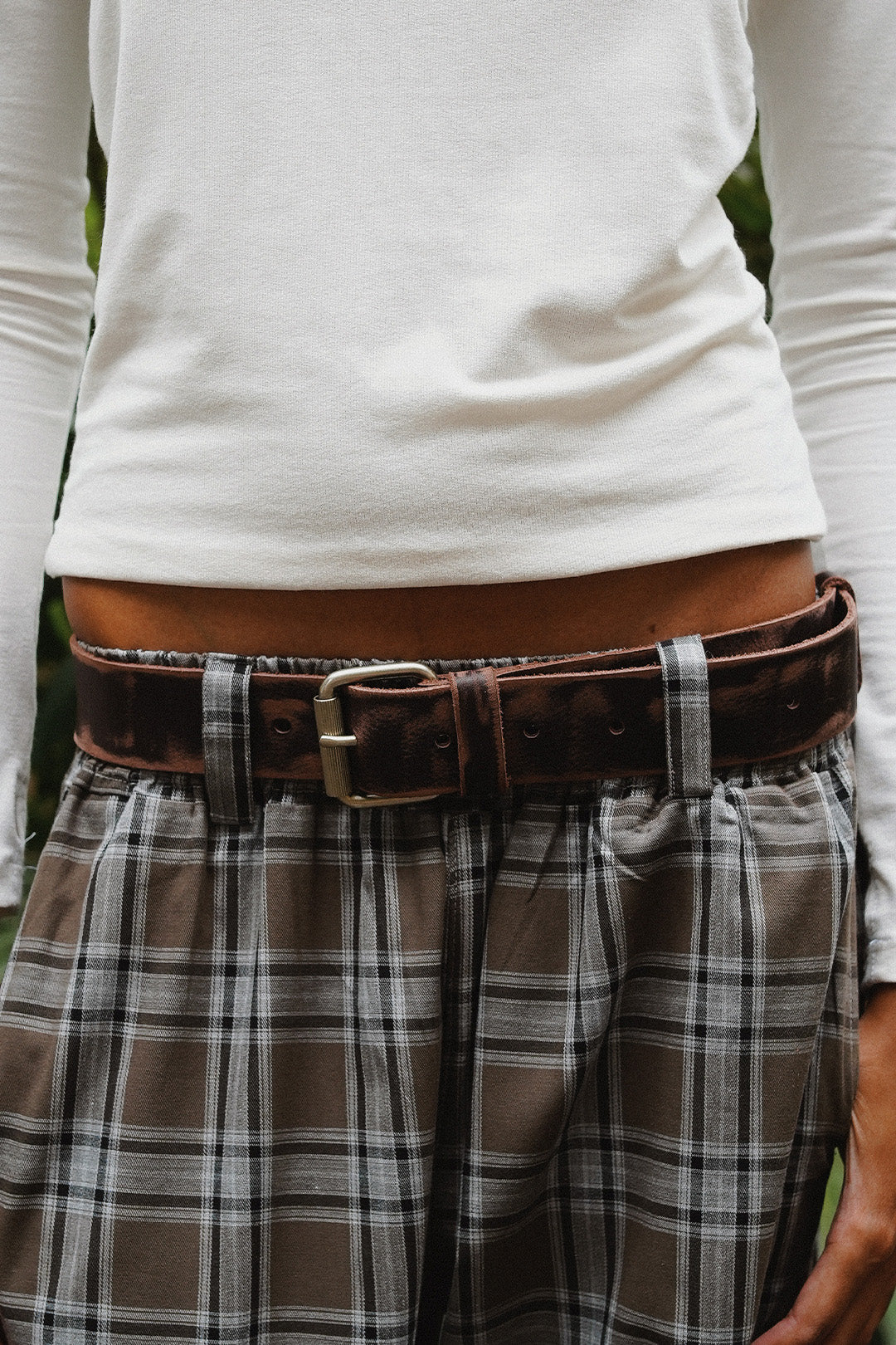 CINTO ESTONADO COURO BROWN